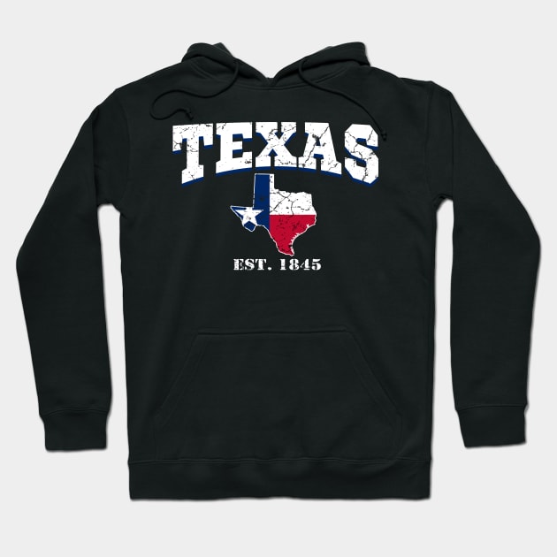 Texas Est. 1845 Hoodie by Mila46